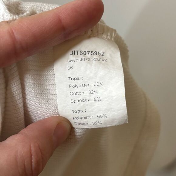 SHEIN White Hook And Eye Front Tank Top Size XS - Picture 6 of 8